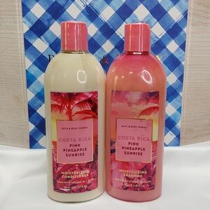 Bath & Body Works Pink Pineapple Sunrise Shampoo and Conditioner Set